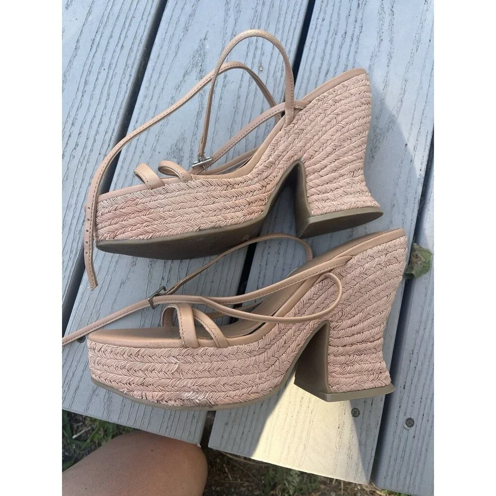 Marc Fisher Chunky Heel Strappy Sandals Women’s Size 10
